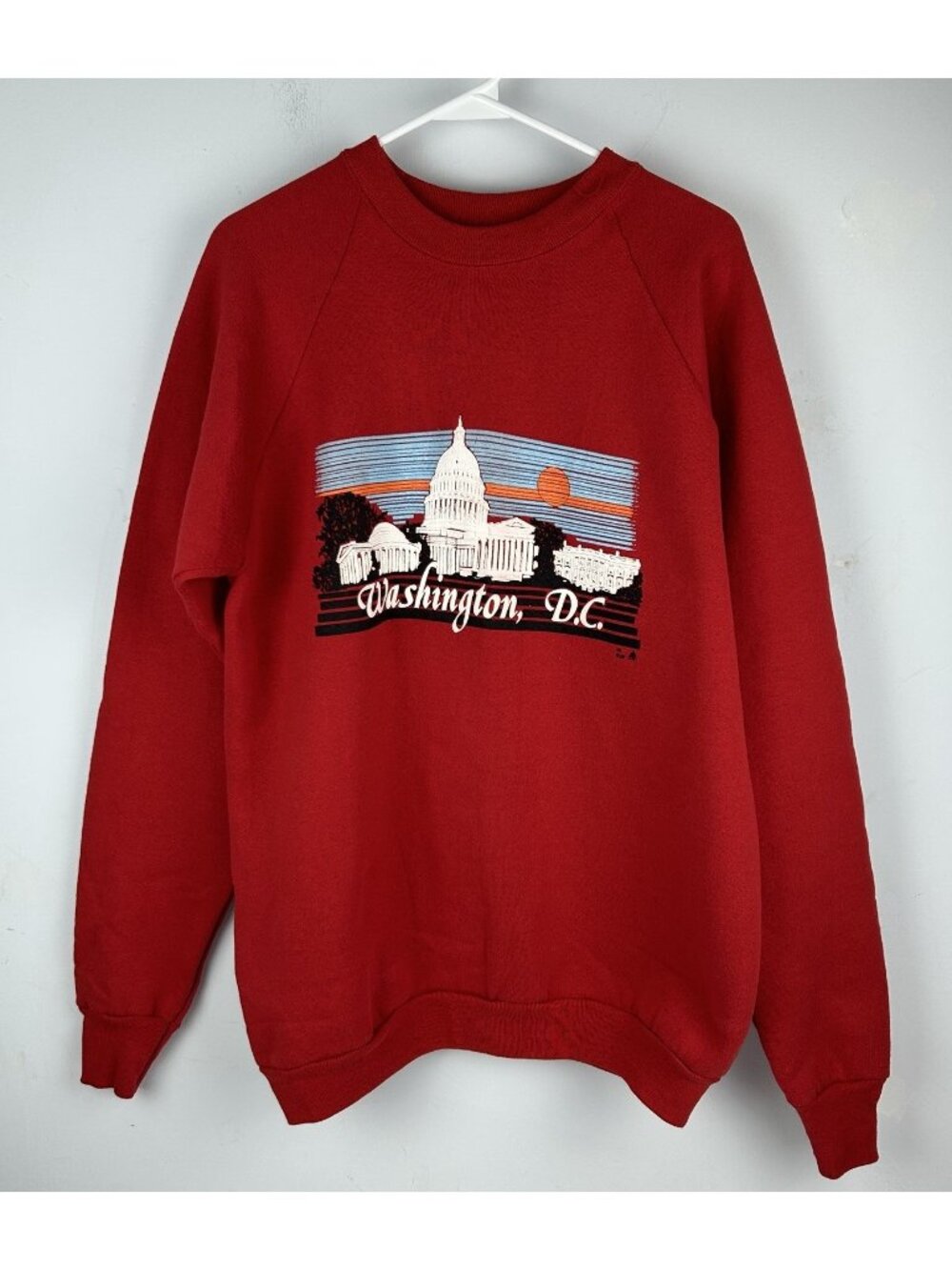 Washington DC Sweatshirt Size XL Ksi  1988 Made In USA Fruit of Loom Vintage